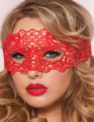 2Pcs Enchanting Red Lace Eye Mask
