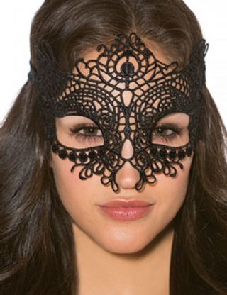 2Pcs Attractive Sexy Black Lace Eye Mask