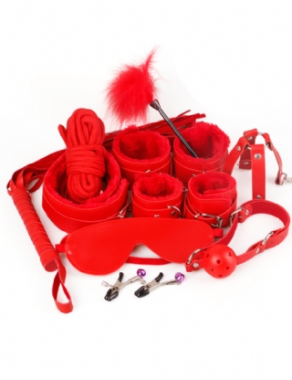 Red Leather Bondage Adult Sexy Toys Sm Sexy Product
