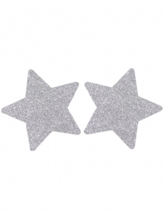 White Glitter Star Shaped Nipple Cover