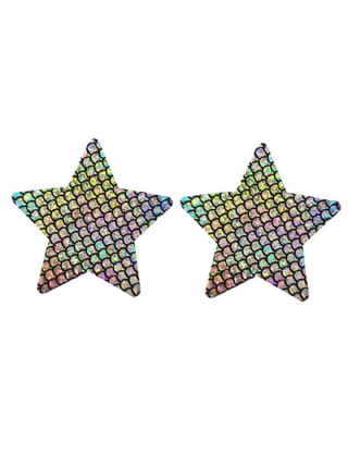 Multicolor Scaly Star Nipple Cover