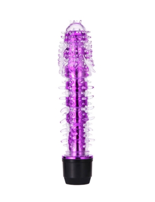 Silica Gel Double Headed Female Purple Vibrator Massage Rod for Adult Sex Toys G