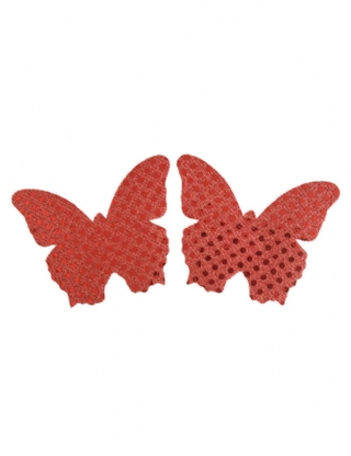 Red Butterfly Sticky Nipple Cover