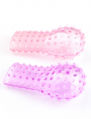 Sexy wolf teeth with thorn flirting silicone finger cot, ship in random color