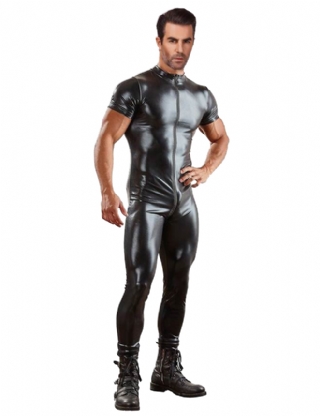 Sexy Men‘s Gay Leather Catsuit