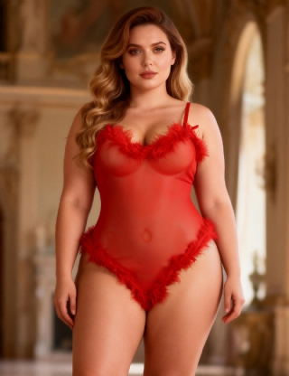 Sexy lingerie furry temptation passion perspective suit clothes